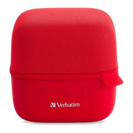 Verbatim Americas Verbatim Wireless Cube Bluetooth Speaker, Red 70225